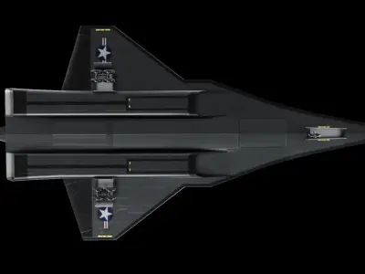 SR-72 Concept  American spy drone Low-poly 3D model