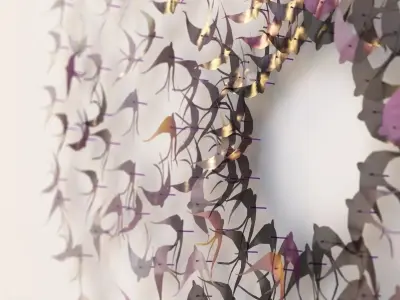 Michelle Mckinney Metal Bird Art 3D model