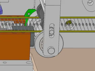 Resistance of bending machine 3D model