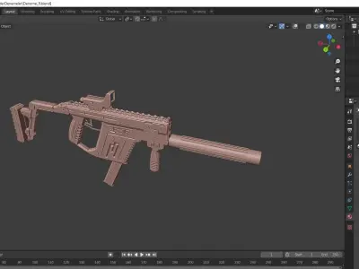 SMG Kriss Vector Free 3D model