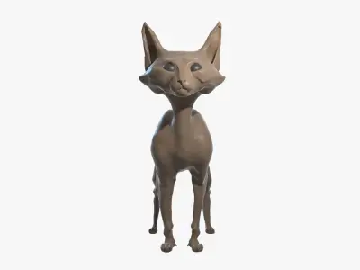 Cat high-poly blender Free 3D model