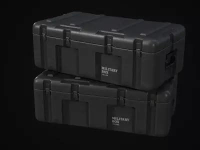 MilitaryCase 02 Low-poly 3D model