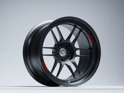 Enkei Wheels - RPF1 Low-poly 3D model