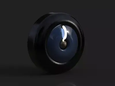 Futuristic Neon Tire 3D model