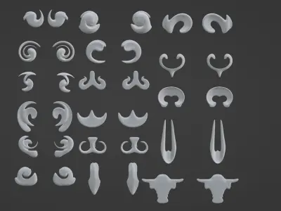 Architectures decoration 4 Free 3D model