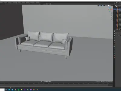 Couch Sofa Living Room  Free 3D model