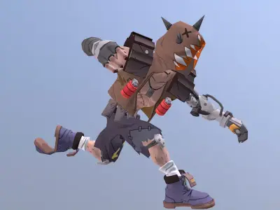 Cabal Warrior Cyborg Combatant Furious Run 3D model