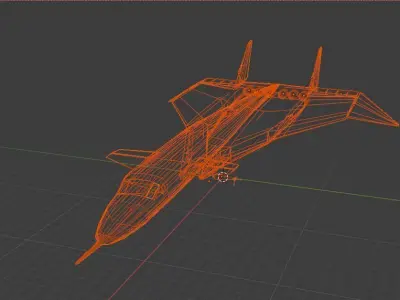 XB 70 Mach 3 Bomber 3D model