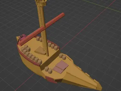 Catalan Nava Low-poly 3D model