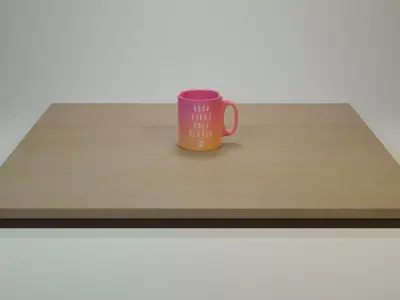 Mug Good Vibes Free 3D model