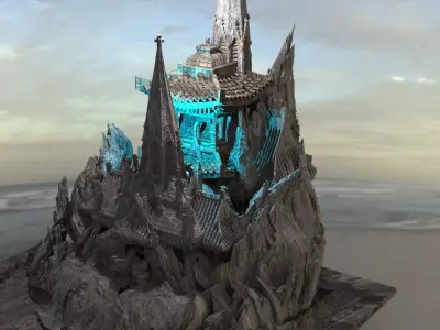 Ancient Tengu Spirit temple 3D model