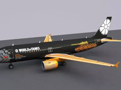 Airbus A320 Belavia 3D model