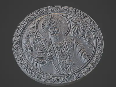 Tamerlane Medallion 3D print model