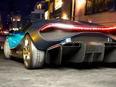 Bugatti Tourbillon 2027 Rigged 3D model