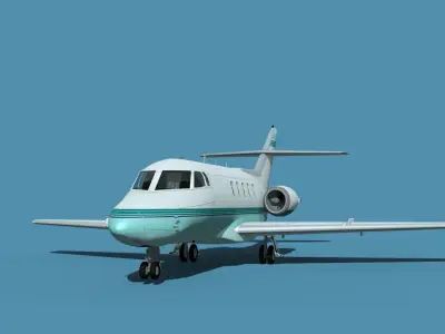 British Aerospace 125 Dominie V15 3D model