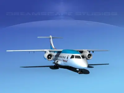 Dornier 328Jet Caribbean Air 3D model