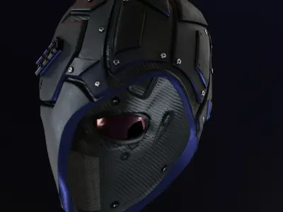 Devtac Ronin Ballistic Mask BASIC Low-poly 3D model