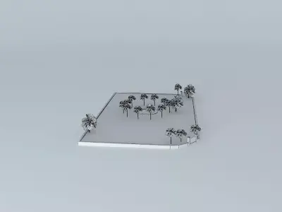 Parque Saint Jean de Vedas Free 3D model