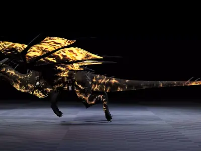 DRAGON 3D MODEL Low-poly 3D model