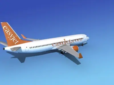 Boeing 737-800 EasyJet 3D model