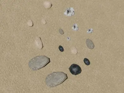 set rocce        rocks set  3D model