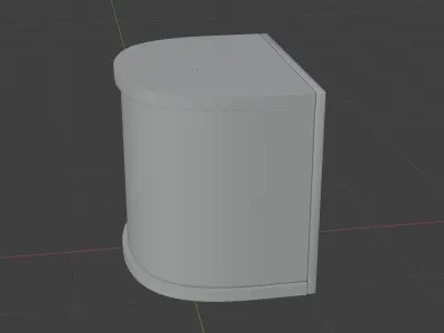 Scifi spaceship angular module table panel component 3D model