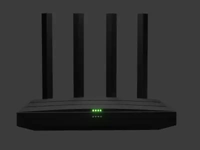 Router Free low-poly 3D model