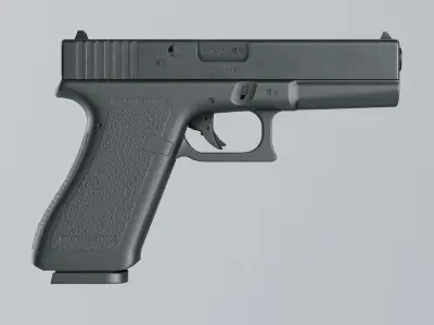 Glock 17 Gen2 9 mm Low-poly 3D model