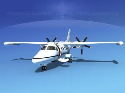 Dreamscape AF-46 Turbo Star Executive V08 3D model