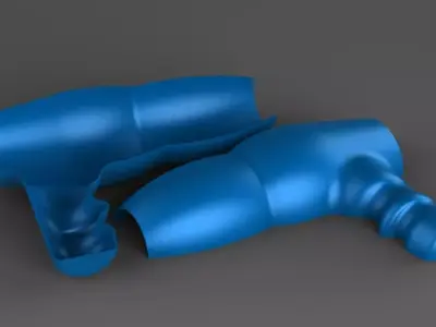 Hair Dryer Casing Free 3D model