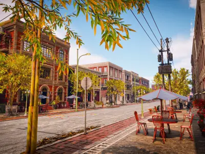 CITY SCENE MODULAR BUILDING WITH INTERIOR KITBASH DEMO FILE Low-poly 3D model