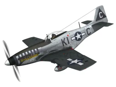 North American P-51D Mustang - Cathy Beloved 3D model