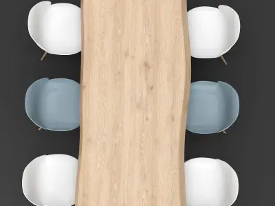 Dining set 47 Free 3D model
