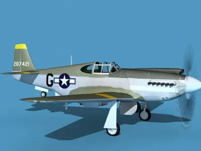 North American A-36A Apache V10 USAAF 3D model