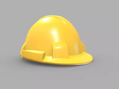 Hard Hat Low Poly PBR Realistic Low-poly 3D model