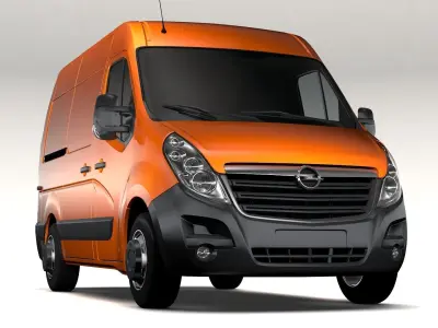 Opel Movano L1H2 Van 2016 3D model