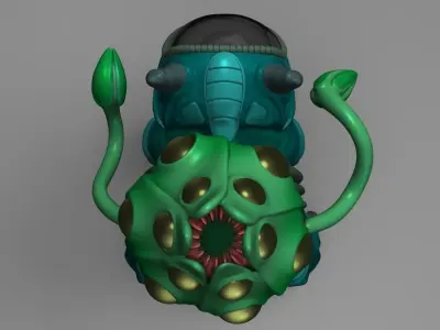 Alien Bulbasaur 3D print model