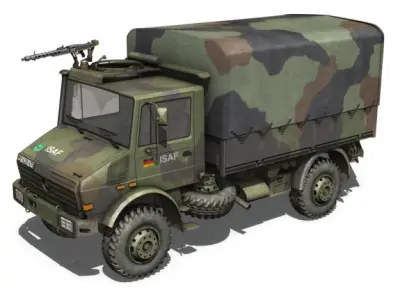 Mercedes Benz Unimog U1300 German Army ISAF 3D model