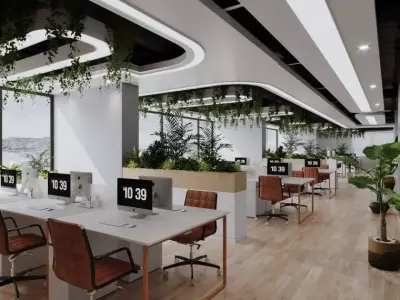 Modern Office Interior 3D model