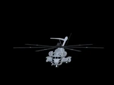 Sikorsky CH53-E Super Stallion helicopter 3D model