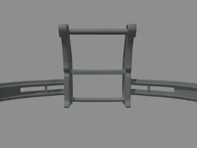 Bull Bar Low-poly 3D model