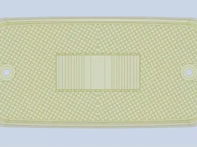 Amber truck lens 3D model