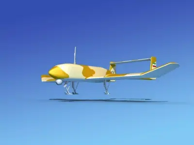 Mohajer 4 Drone V03 3D model