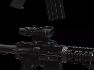 M4-AR15 Rifle Low-poly 3D model purchase