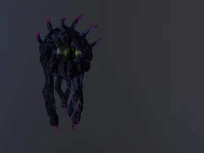 Monster Eye Low-poly 3D model