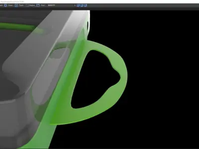Compass A tool in computer screen 3D model