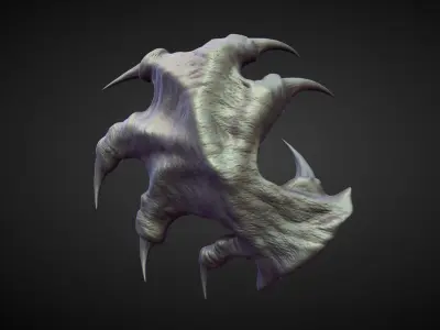 45 WINGS AND FINS high poly sculpts 3D model