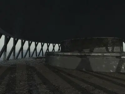 Steam tunnel Low-poly 3D model