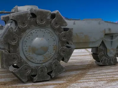 Alkett VsKfz 617 Minenrumer Mental Ray 3D model