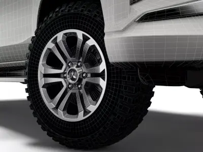 Mitsubishi L200 Barbarian X 2020 wheel 3D model